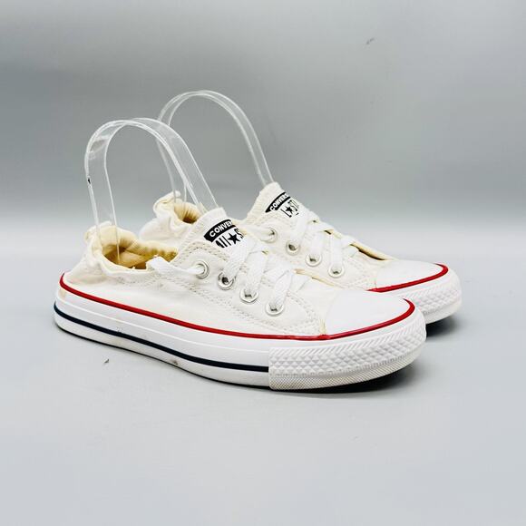 Converse Shoes Women 6 White Chuck Taylor All Star Shoreline Low Slip On Sneaker - Picture 2 of 12